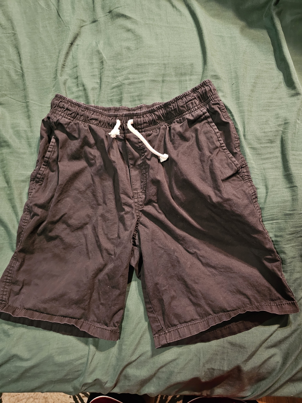 Cat & Jack Black Elastic Waist Drawstring Shorts